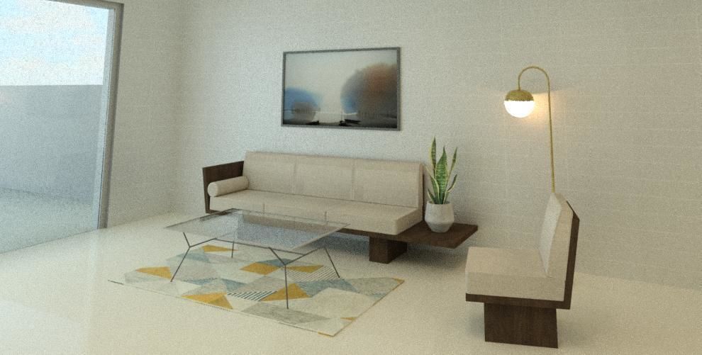 revit Living room forniture sets 3D model CGTrader