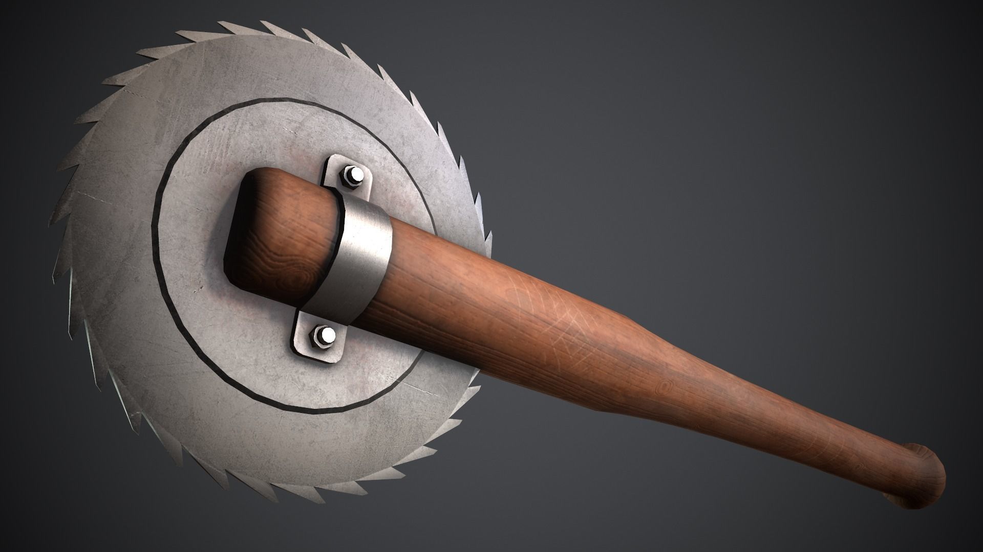 3D model Sawblade Baseball Bat VR / AR / lowpoly CGTrader