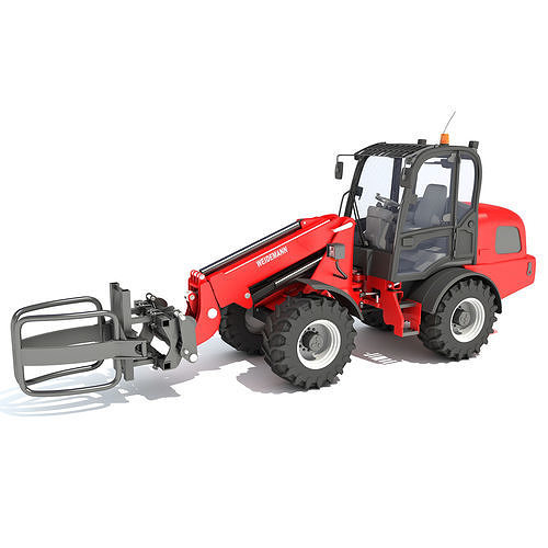 Weidemann Telescopic Handler Forklift 3D model