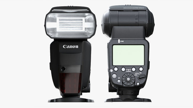 Canon Speedlite 600EX-RT wireless camera flash 3D model | CGTrader