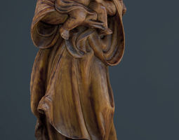 Free 3d model holy virgin Lana violet lesbian