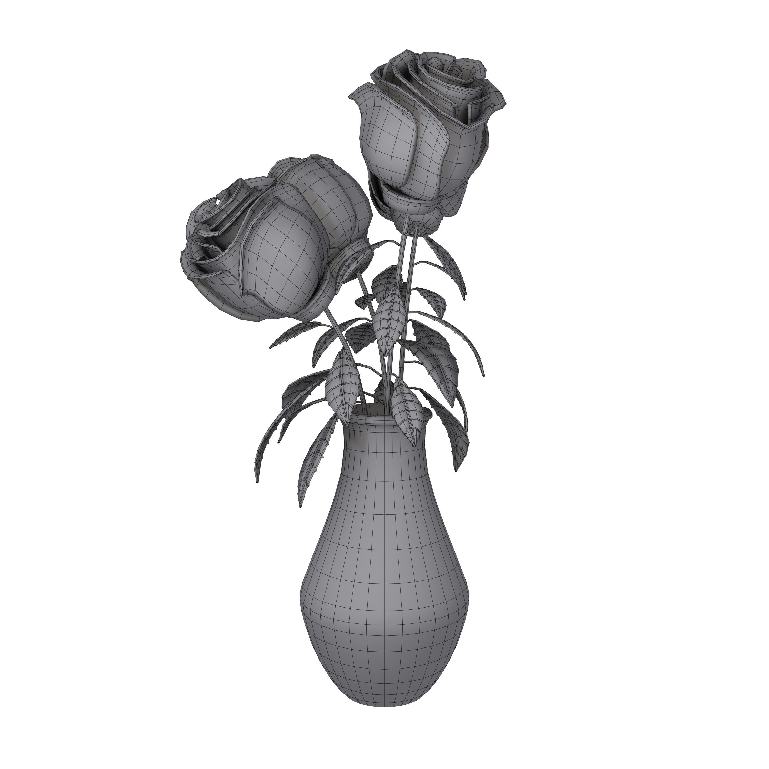 Roses Cartoon 3D model | CGTrader