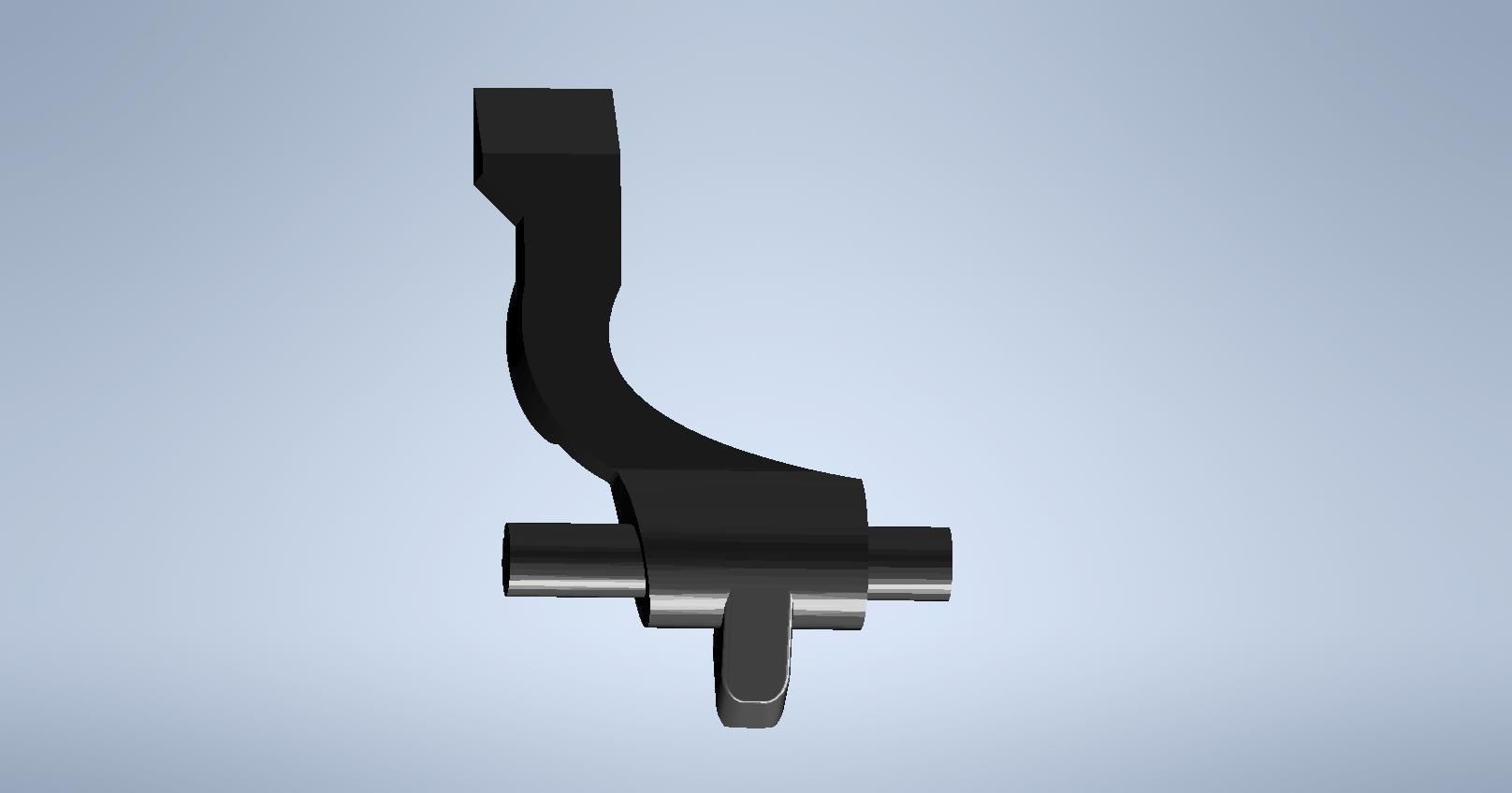 Shimano XTSLX brake level free stroke adjustment left 3D model 3D