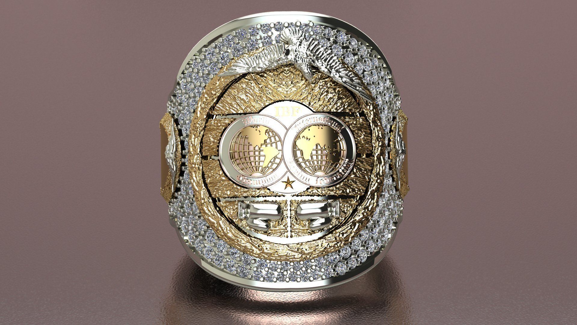 Boxing Belt ring 3D model 3D printable CGTrader