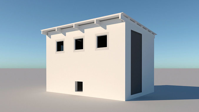 3d Model Chicken Coop Low Poly Vr Ar Low Poly Cgtrader