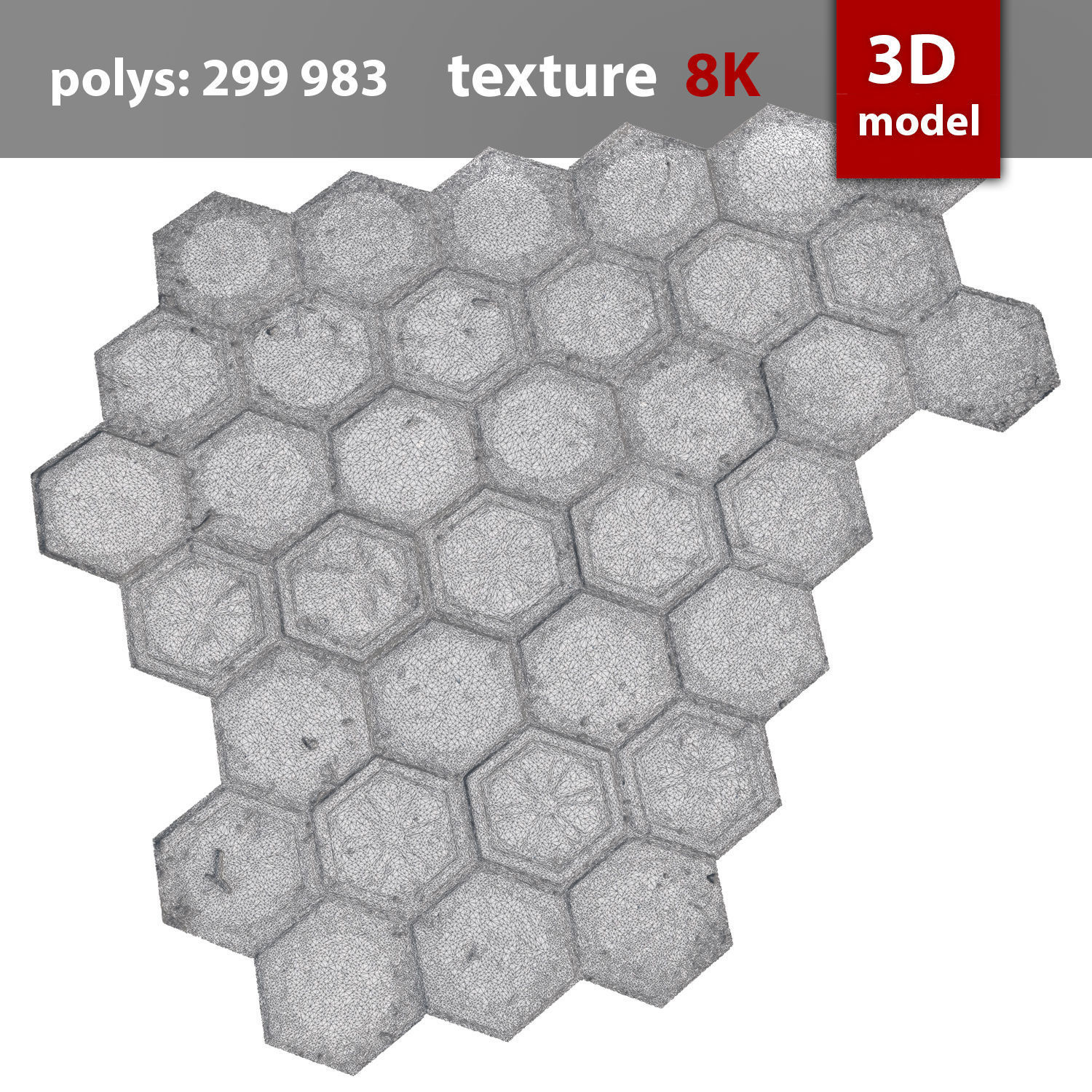 3D model 310 Paving stone VR / AR / low-poly | CGTrader