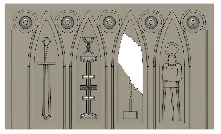 Decorative Sci Fi Wall free 3D model 3D printable | CGTrader