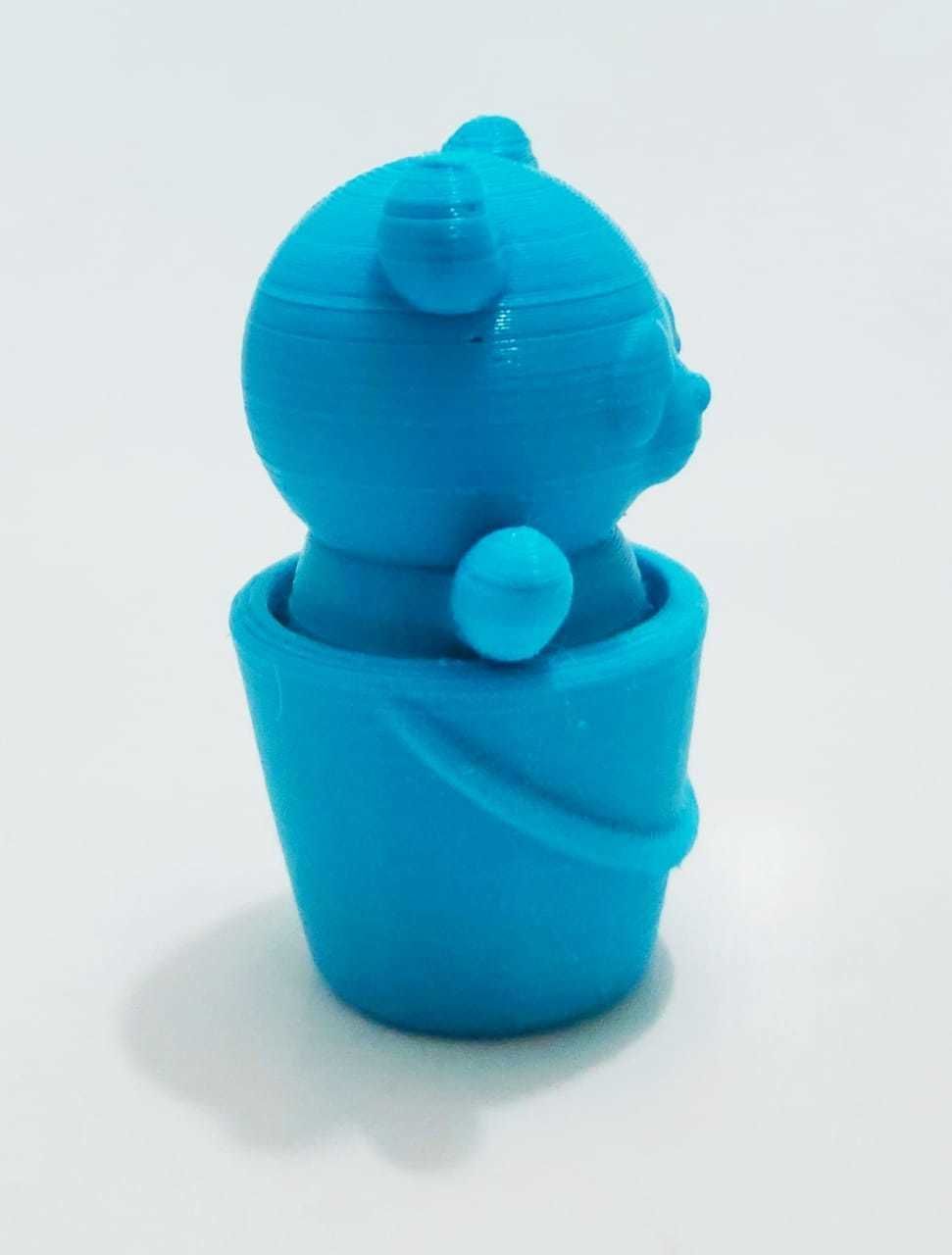 Panda Bucket 3D model 3D printable CGTrader
