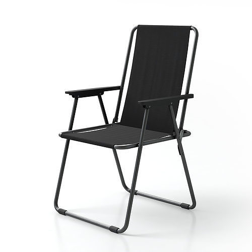 Folding Garden Chair 3D model CGTrader