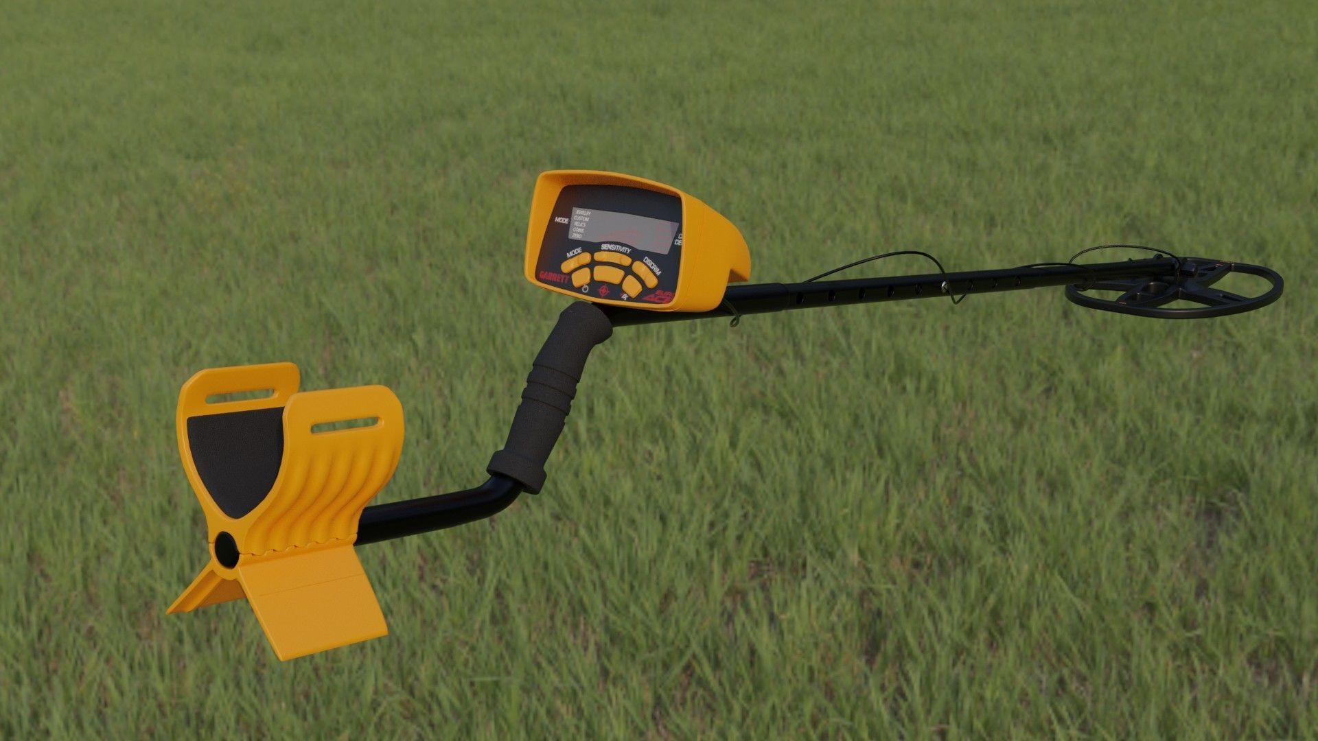 metal detector Garrett Ace Euro 350 3D model CGTrader