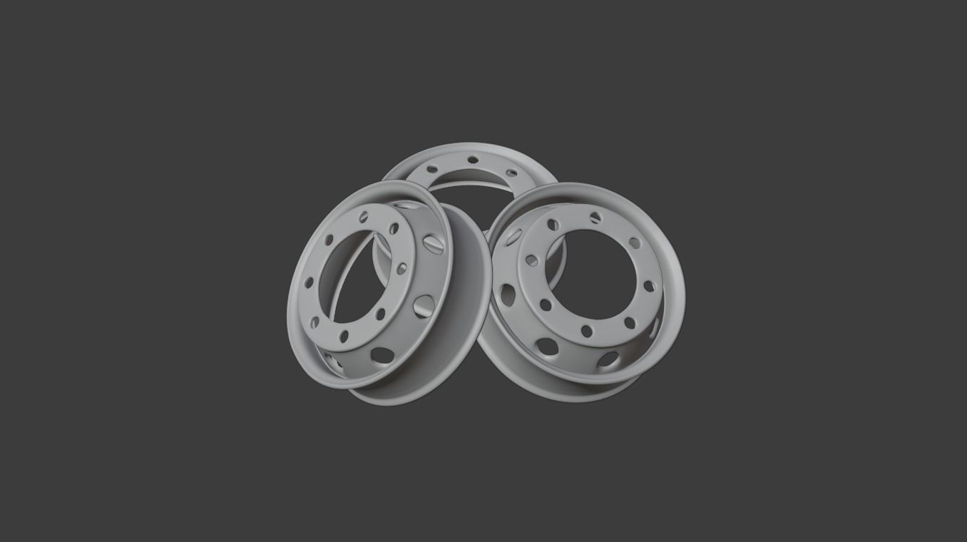 Truck-Bus Rim 3D Model 3D model | CGTrader