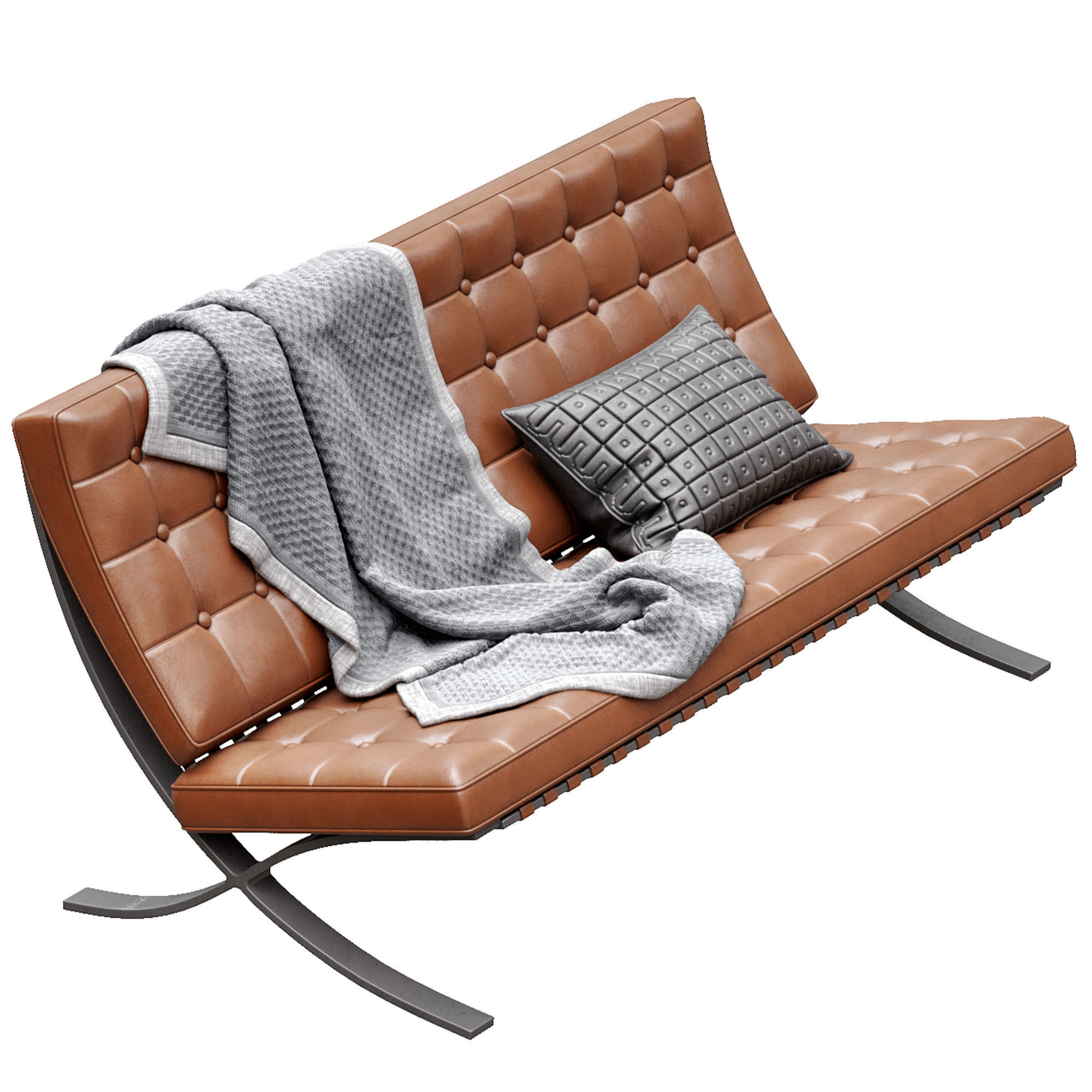 Sofa Barcelona Knoll 3D model CGTrader