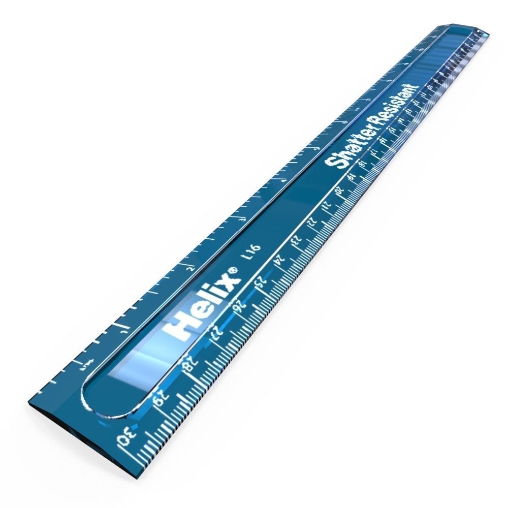 Shatter resistant ruler