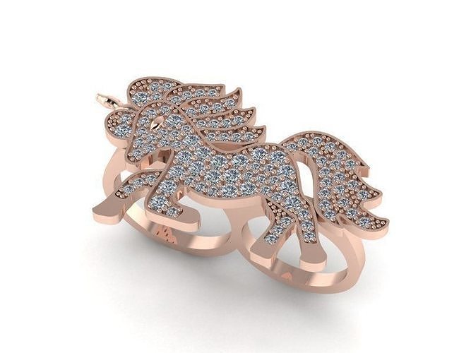 Unicorn Ring 280 3D model 3D printable | CGTrader