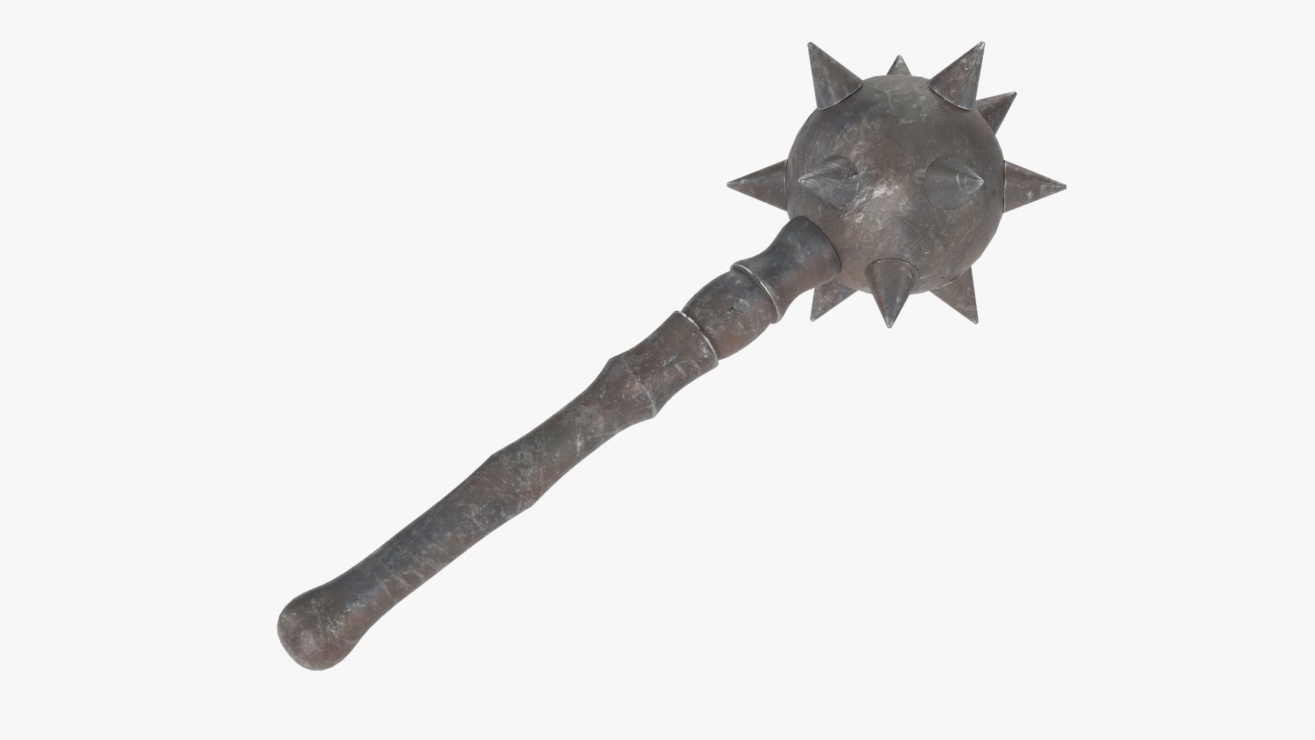 Spiked ball mace medieval 3D model CGTrader