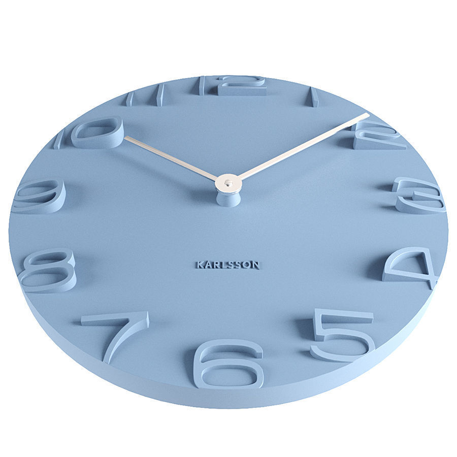 Wall clock Karlsson On The Edge 3D model CGTrader