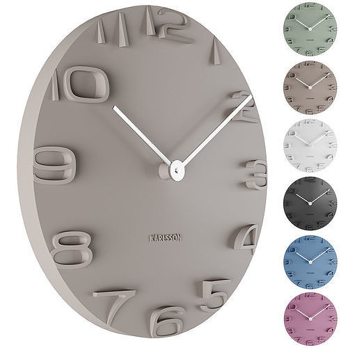 Wall clock Karlsson On The Edge 3D model CGTrader