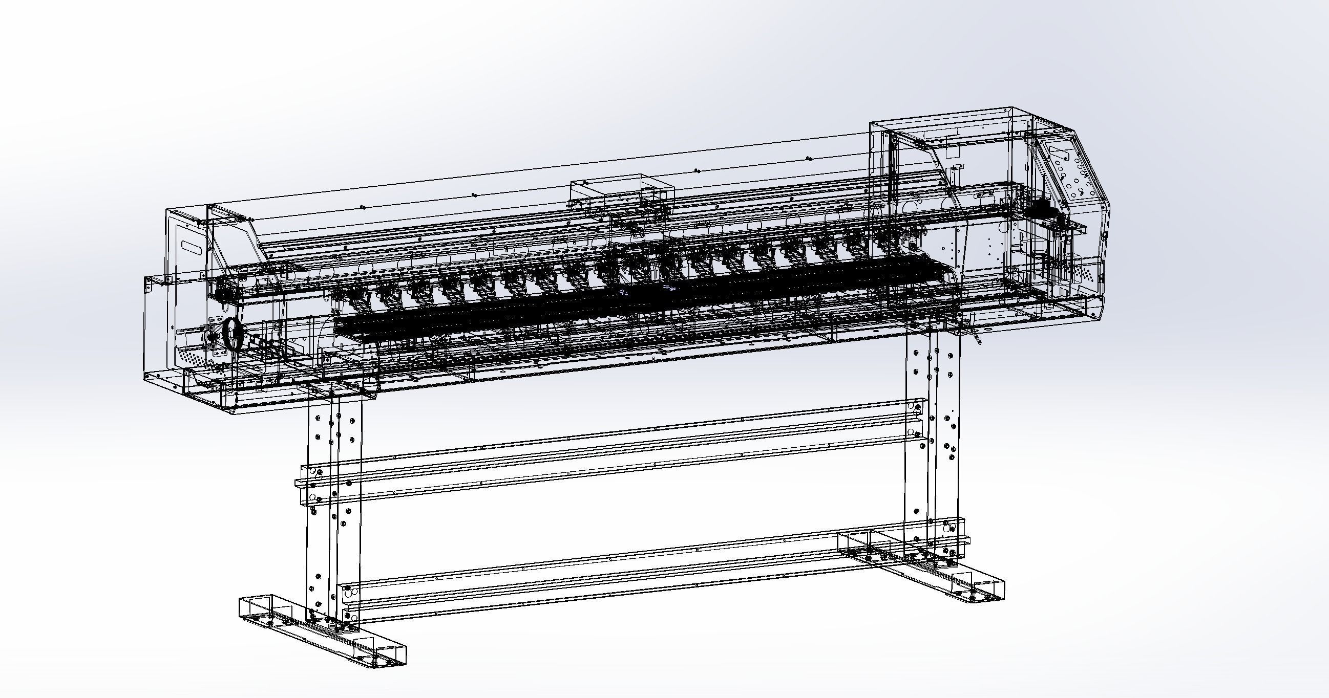 Large inkjet printer 3D model CGTrader