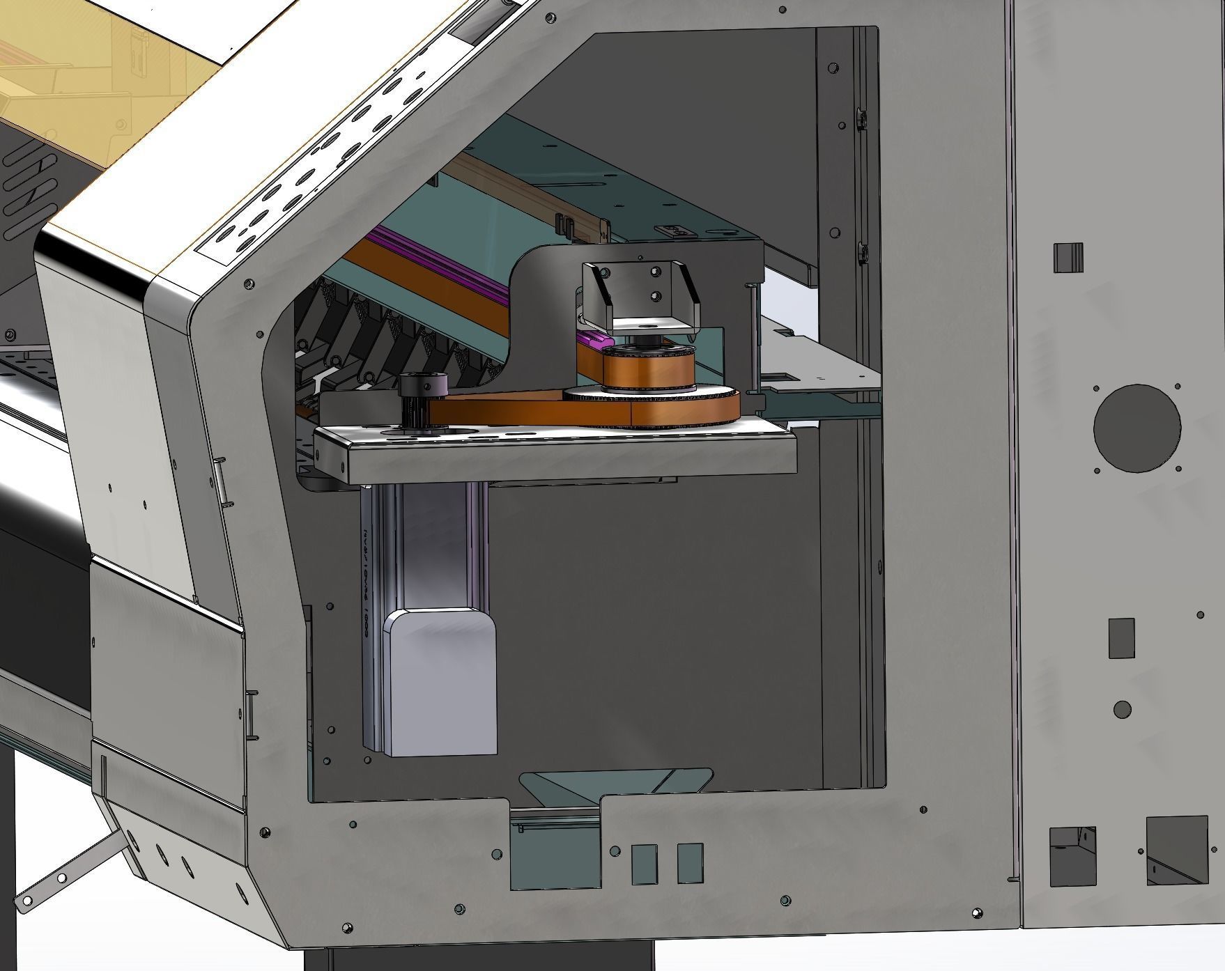 Large inkjet printer 3D model CGTrader
