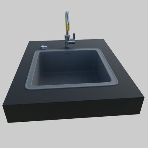 Kitchen Sink 3D Model OBJ 3DS FBX BLEND DAE X3D CGTrader.com