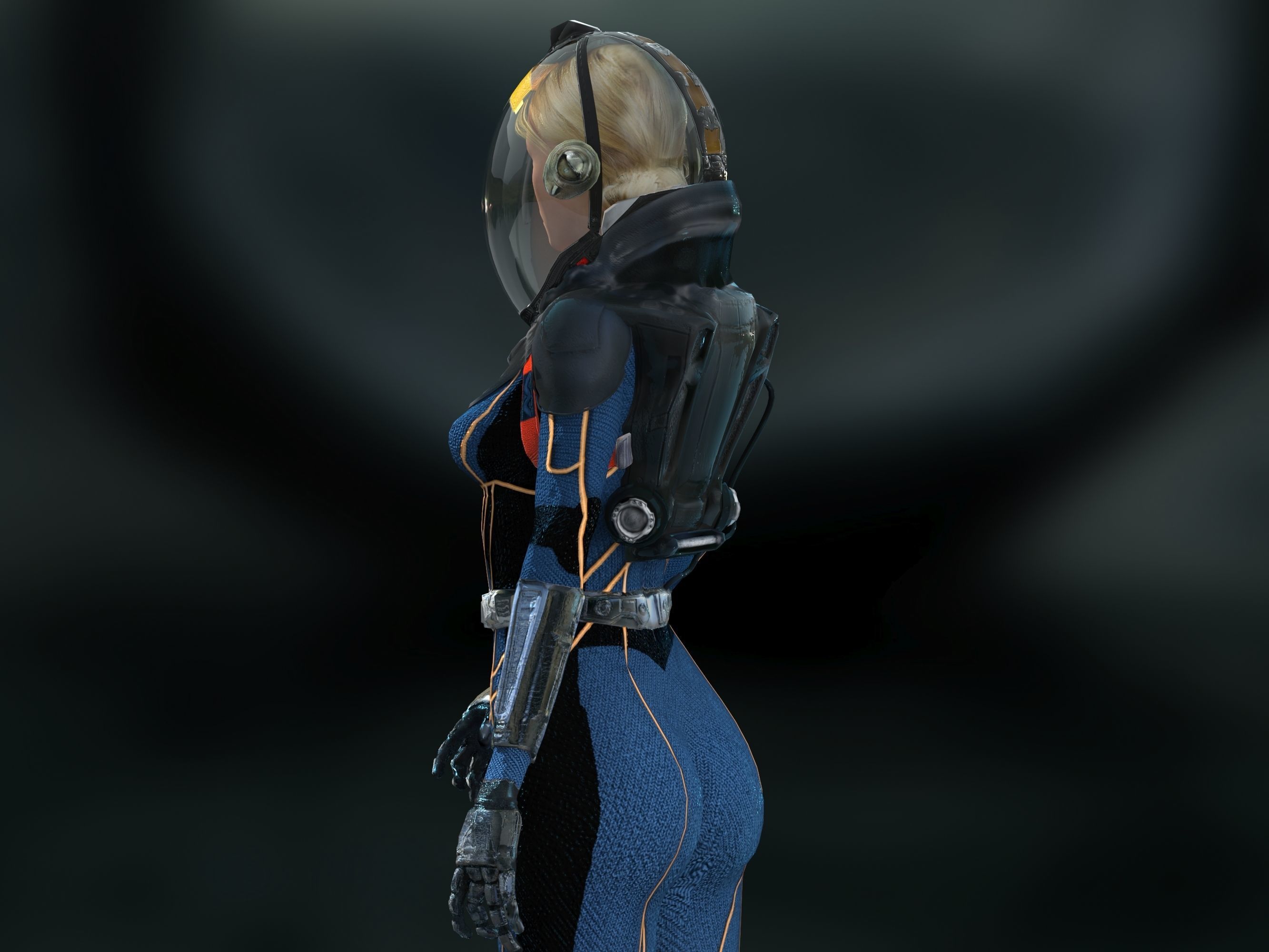 3D model Meredith Vickers Prometheus VR / AR / low-poly rigged | CGTrader