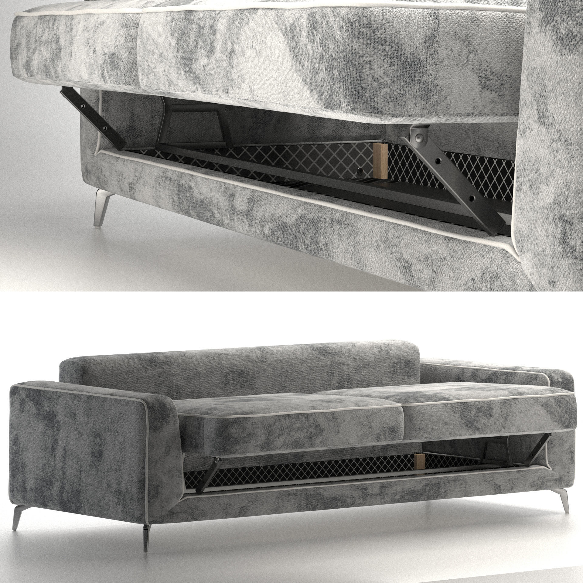 Orlando sofa bed 3D model CGTrader