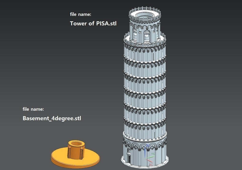 Leaning Tower of Pisa 3D model CGTrader