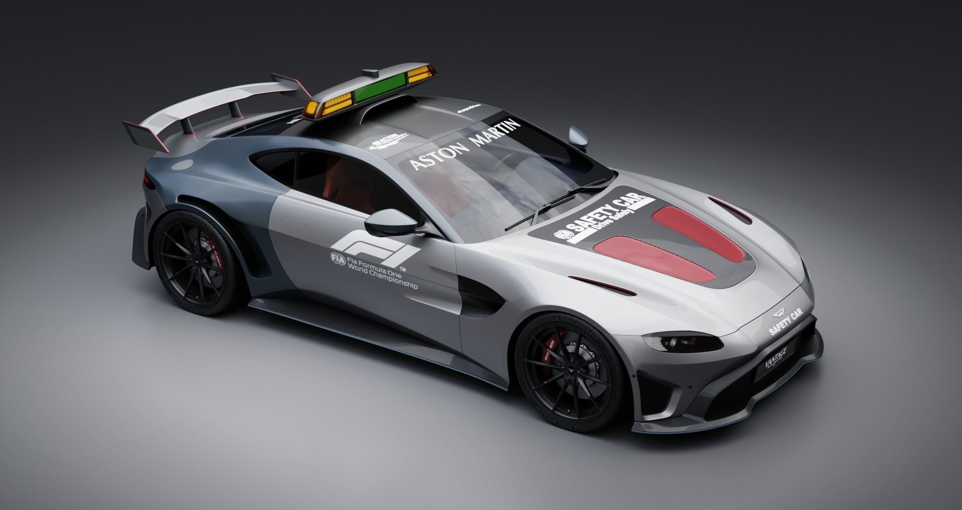 Aston Martin Vantage coupe F1 safety car 3D model CGTrader