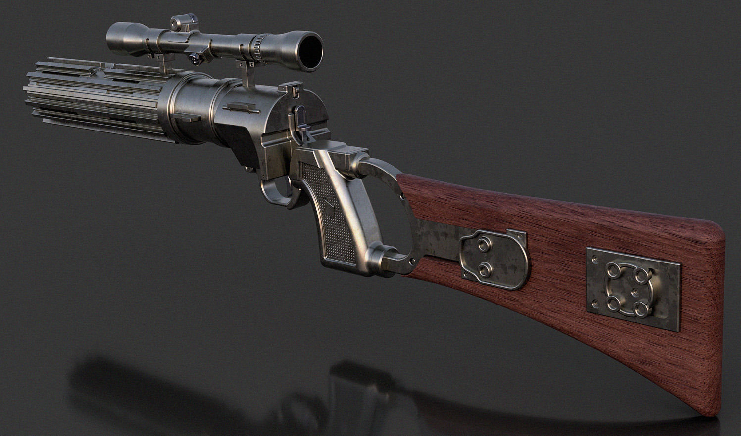 EE3 Blaster Rifle 3D Model 3D printable STL