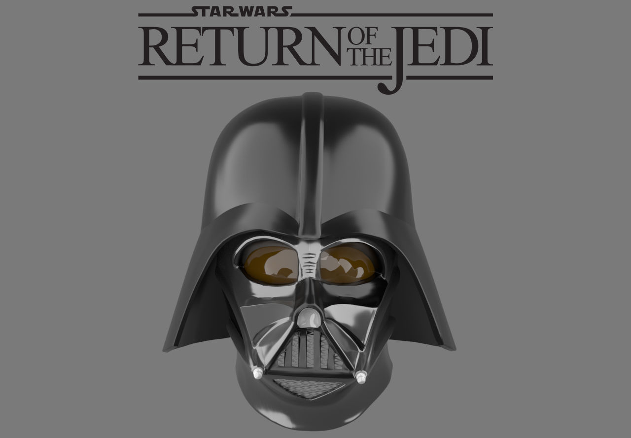 ACCURATE DARTH VADER HELMET STL ROTJ 3D model 3D printable CGTrader