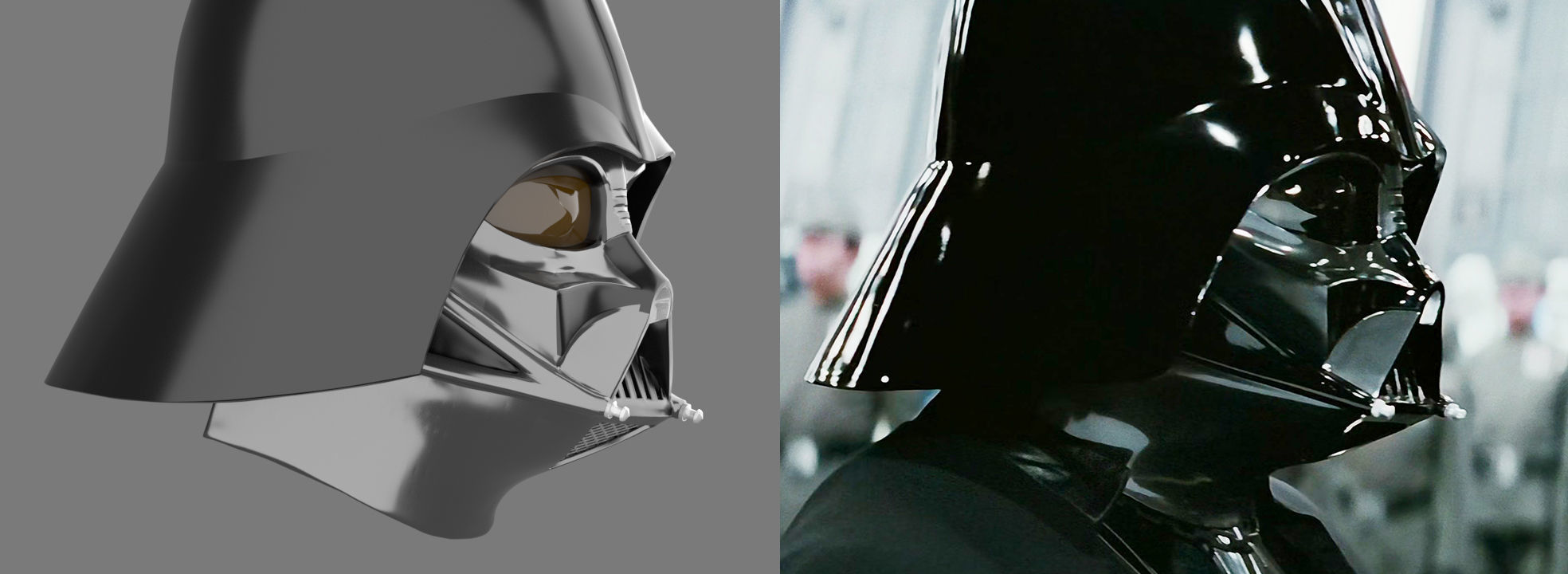 ACCURATE DARTH VADER HELMET STL ROTJ 3D model 3D printable CGTrader