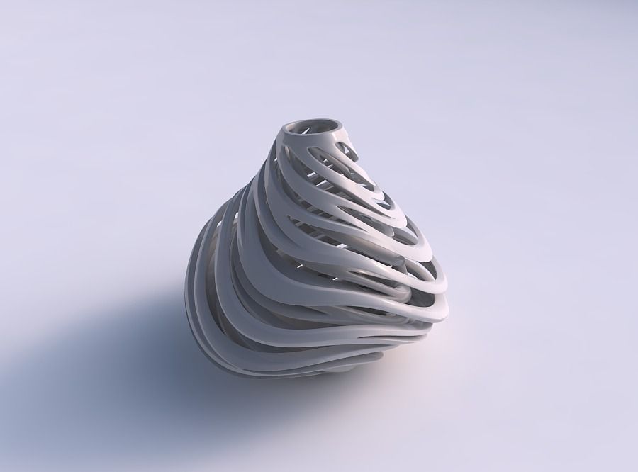 Vase taper 2 with twisted inner and outer lines very twisted ...