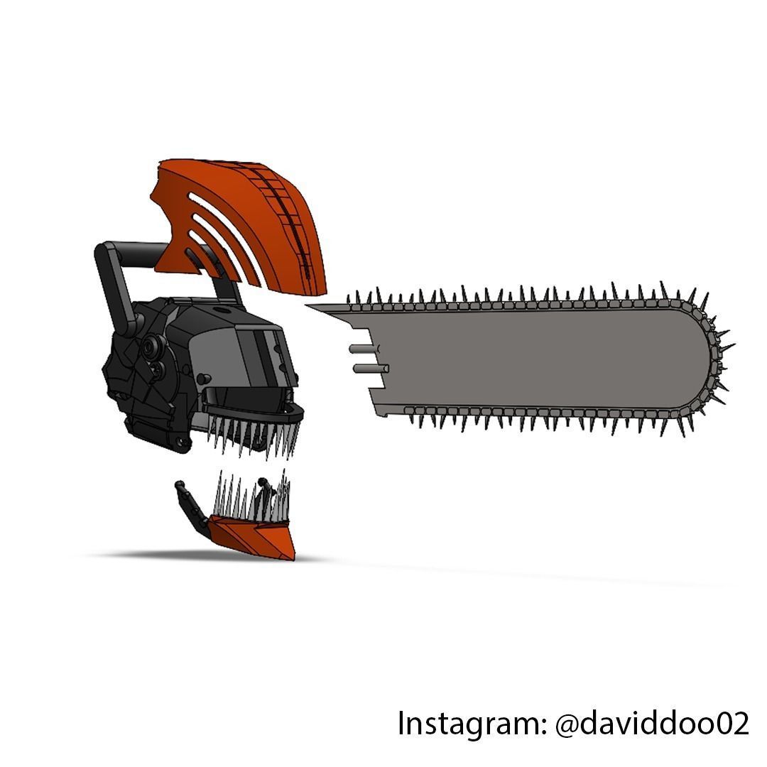 Chainsaw Man Helmet free 3D model 3D printable CGTrader