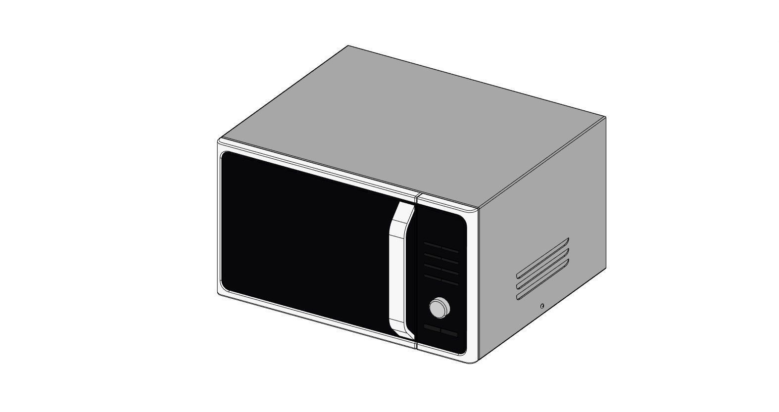MICROWAVE OVENFAMILY FOR REVIT 3D model CGTrader