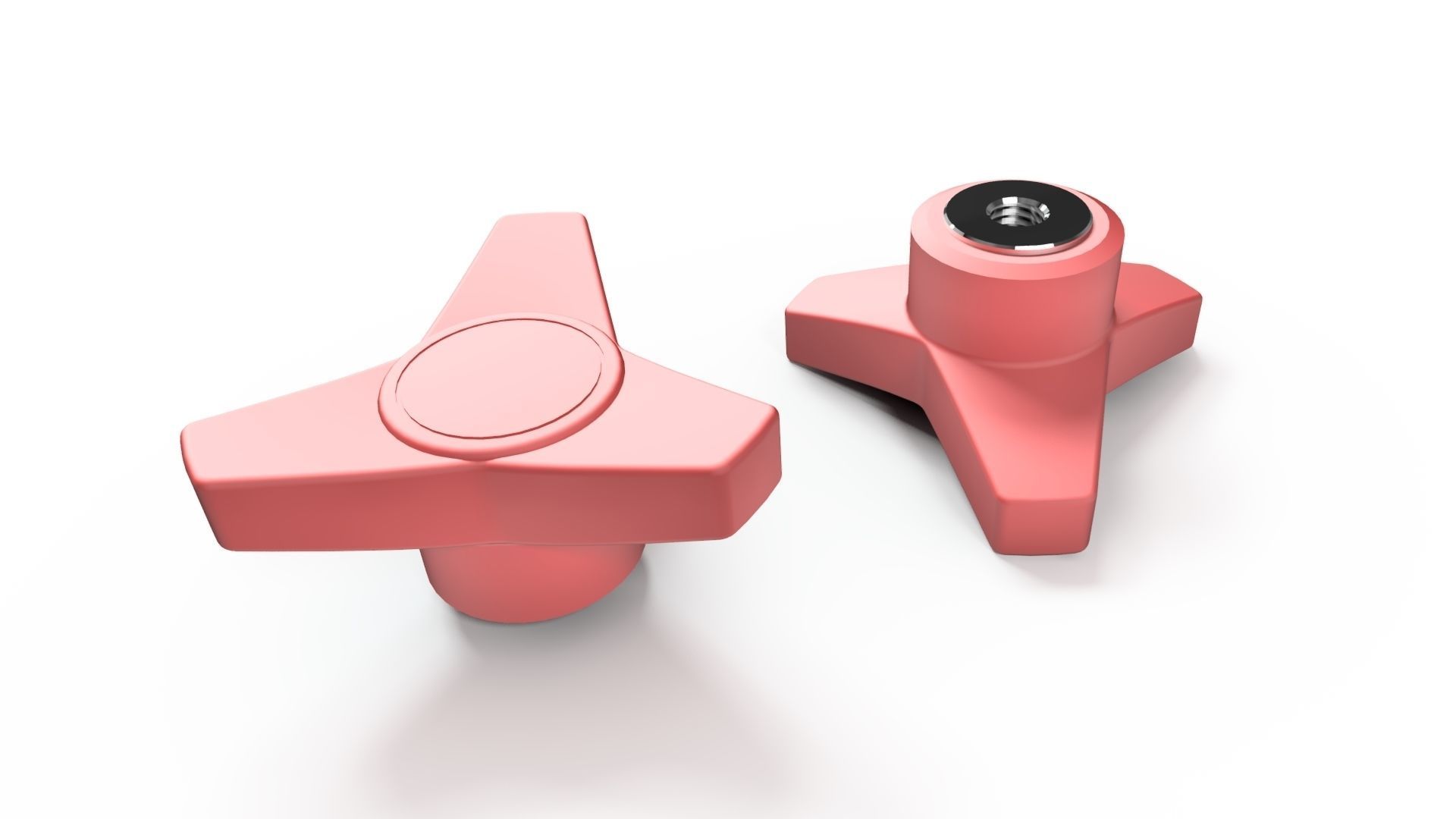 Threearm knobs 3D model CGTrader