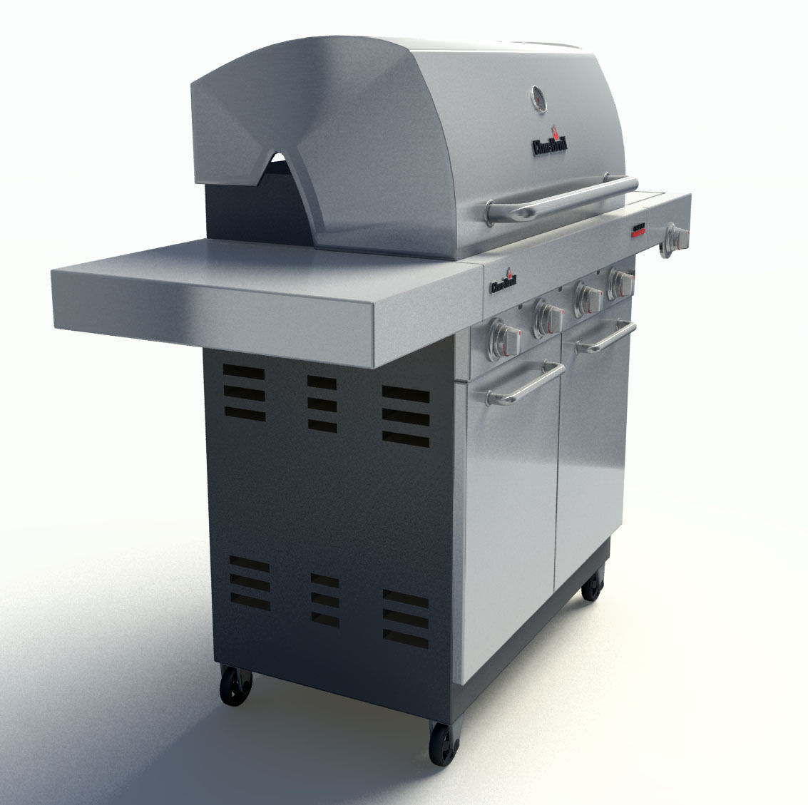 CharBroil Commercial 4 Burner 3D model CGTrader