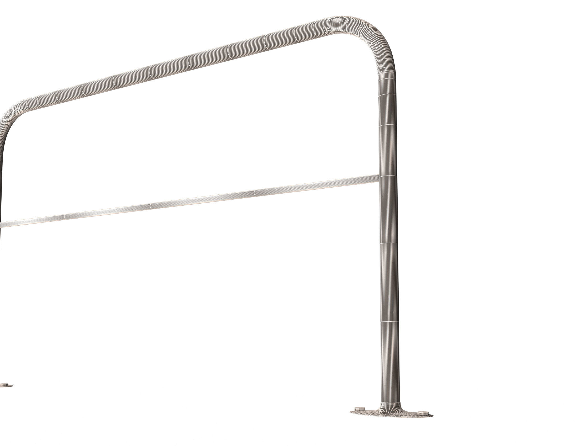3D model Simple Railing VR / AR / low-poly | CGTrader