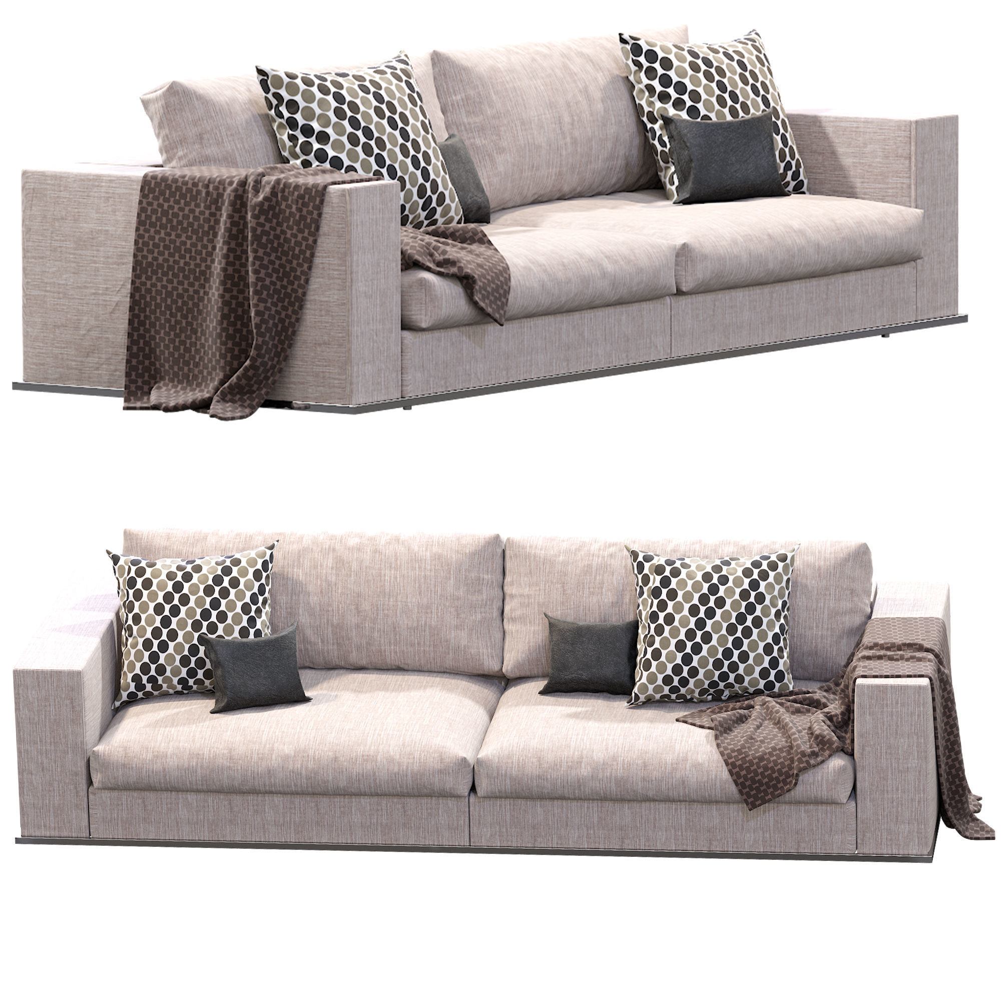 Hamilton Sofa by Minotti 3D model CGTrader