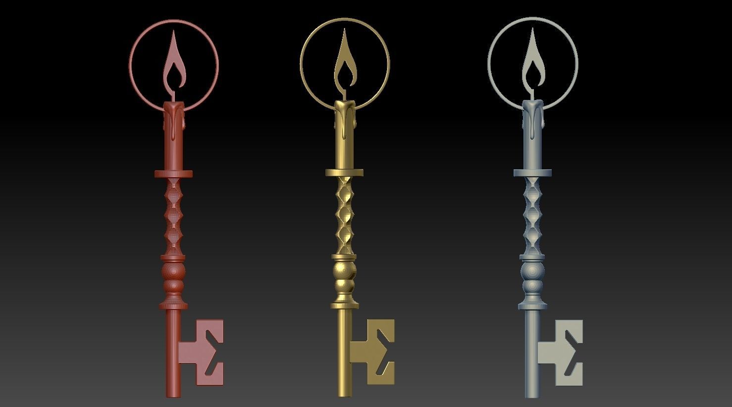 Locke and Key Shadow key 3D model 3D printable CGTrader