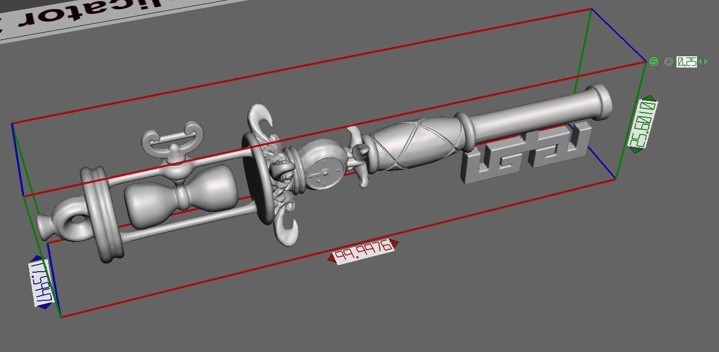 Locke and Key Timeshift key 3D model 3D printable CGTrader