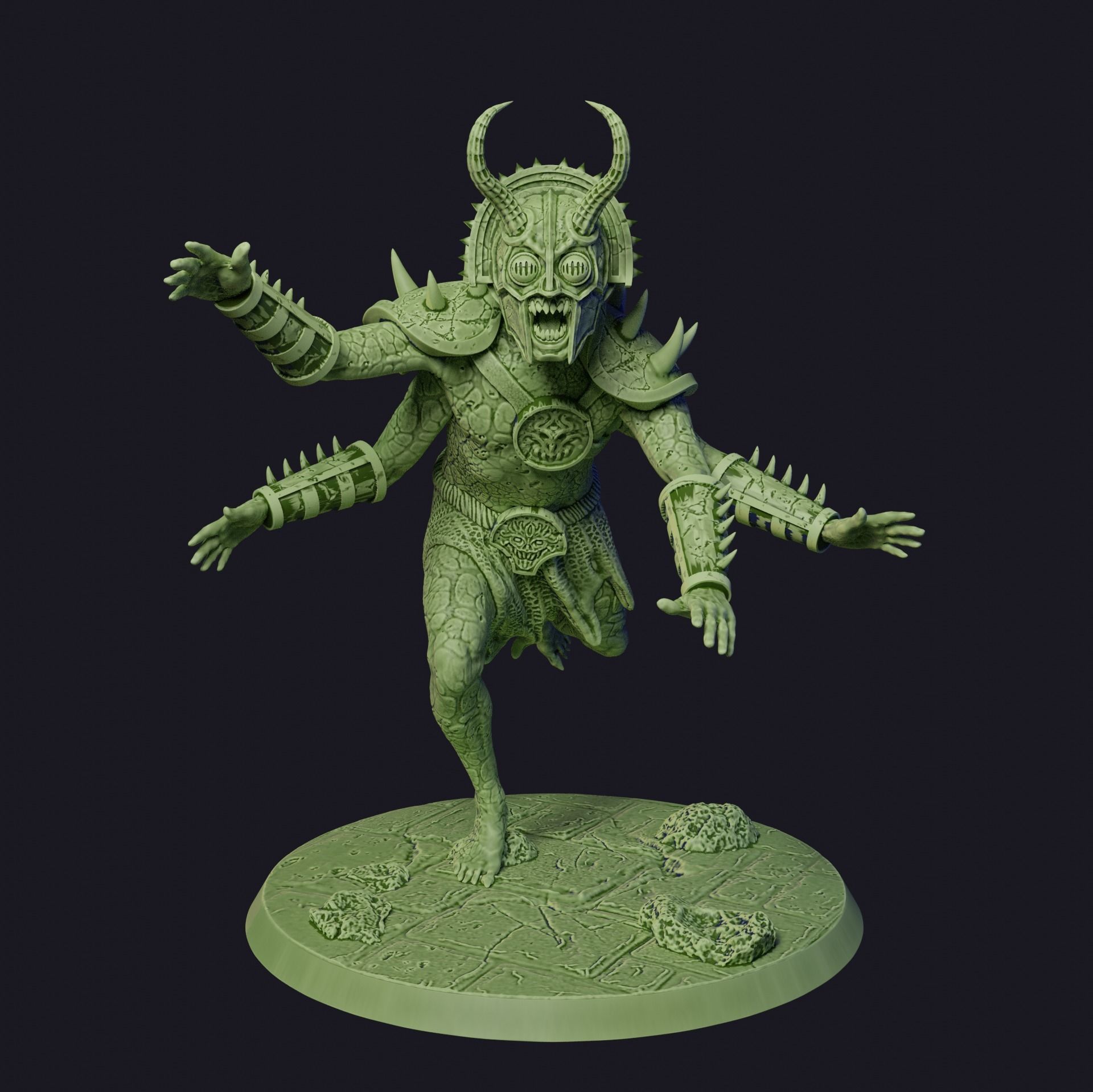 Four Armed Demon 3D model CGTrader