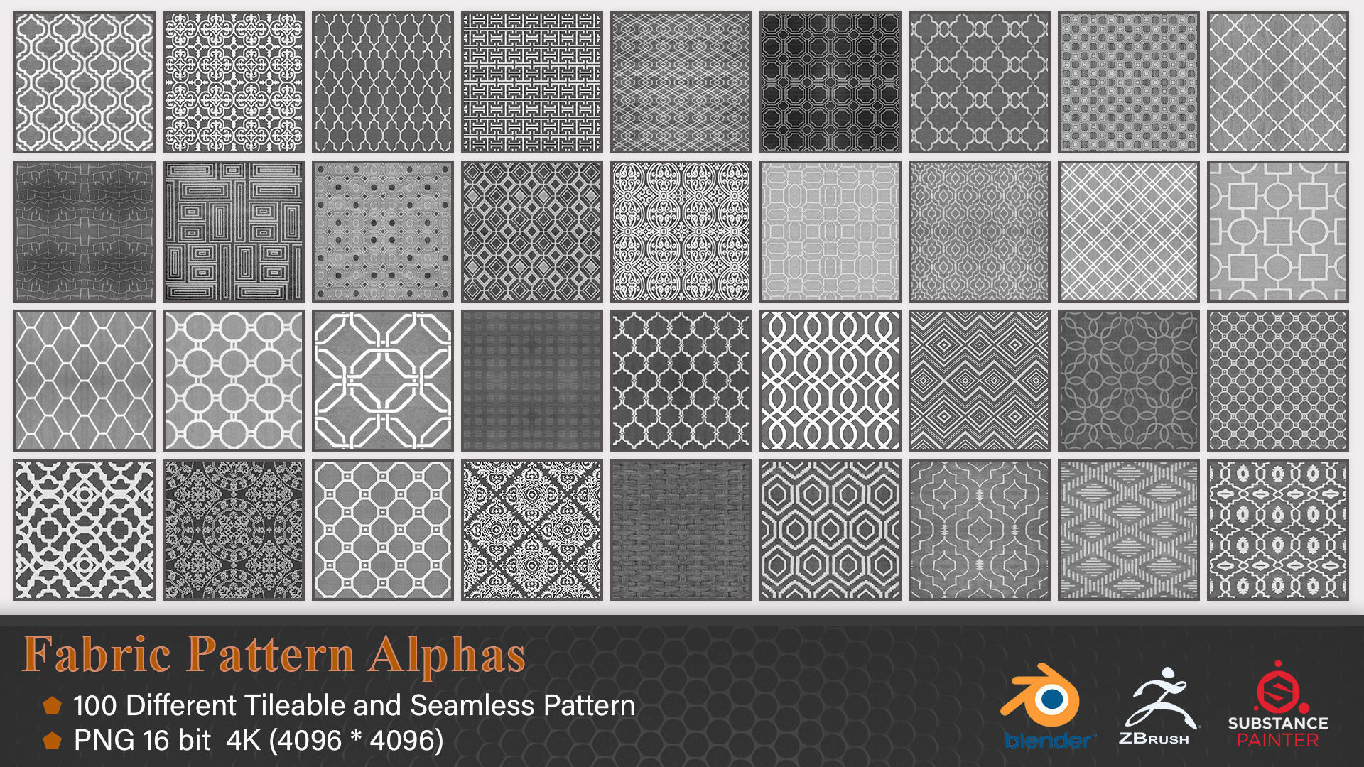 Fabric Pattern Alphas Texture | CGTrader