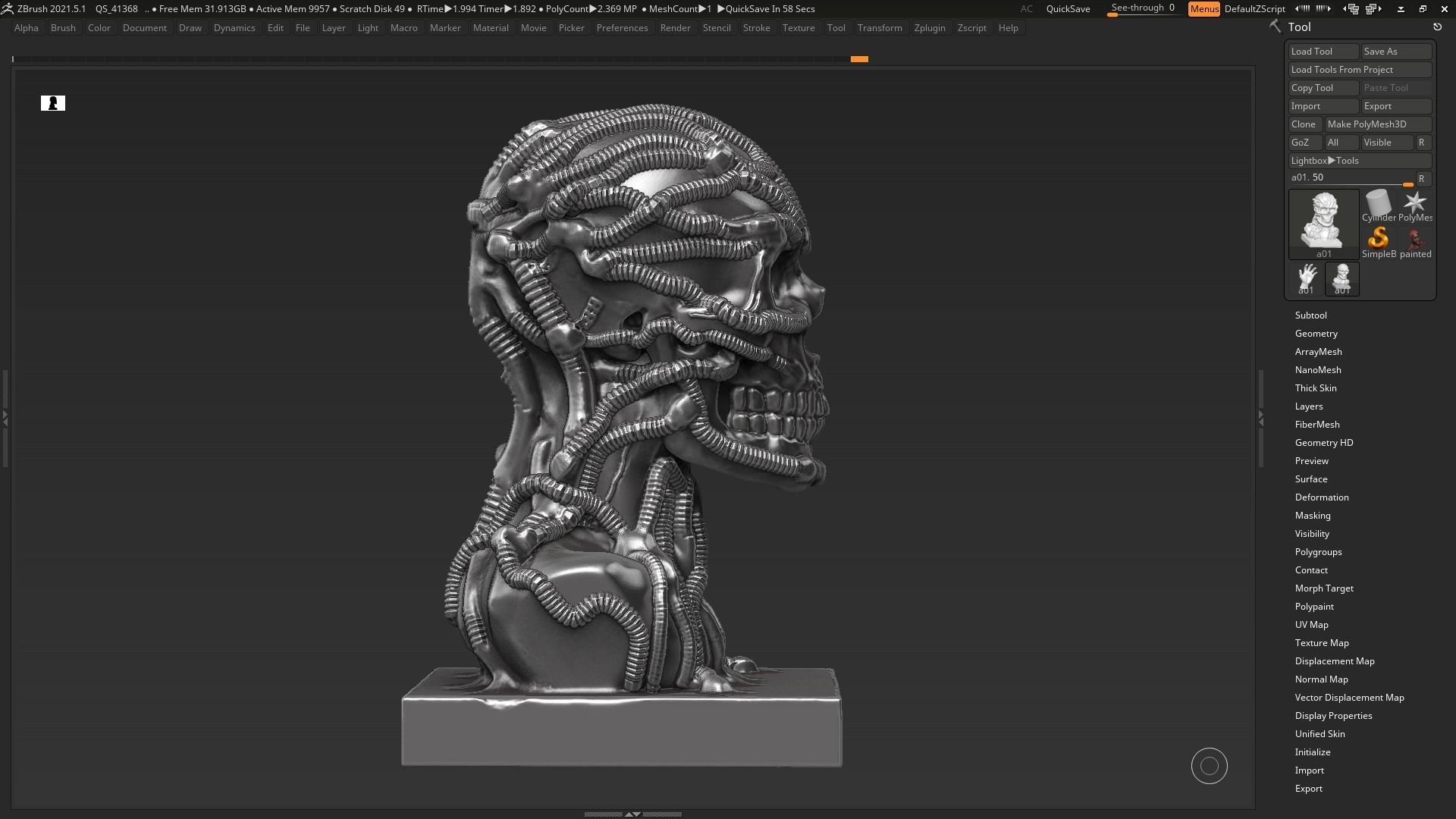 Skull 3d print model 100 3D model 3D printable | CGTrader