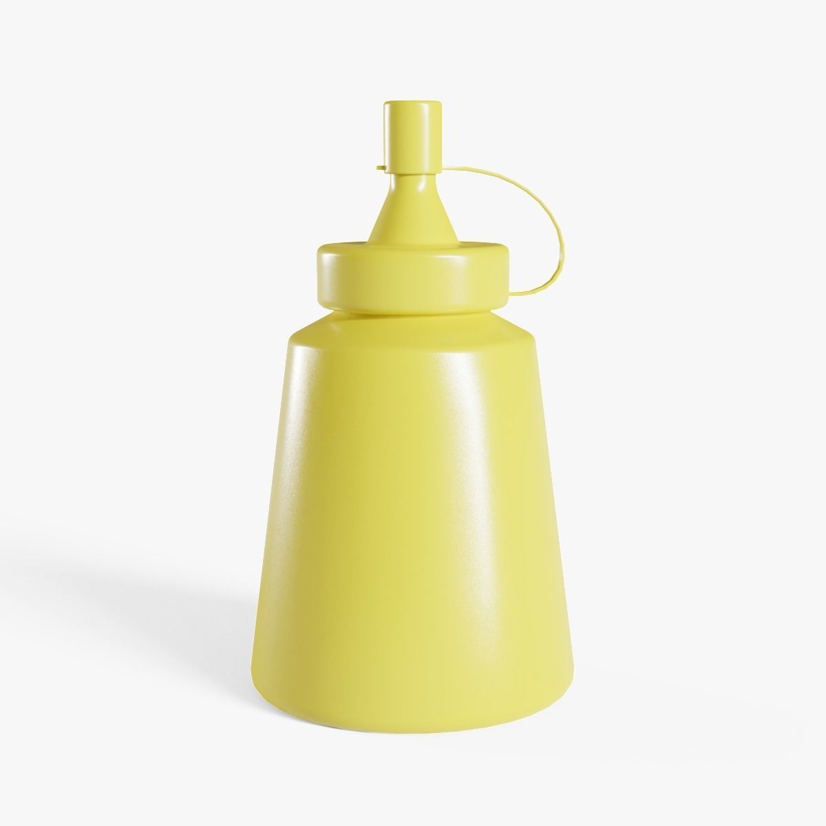 3D model Small Mustard Bottle VR / AR / lowpoly CGTrader