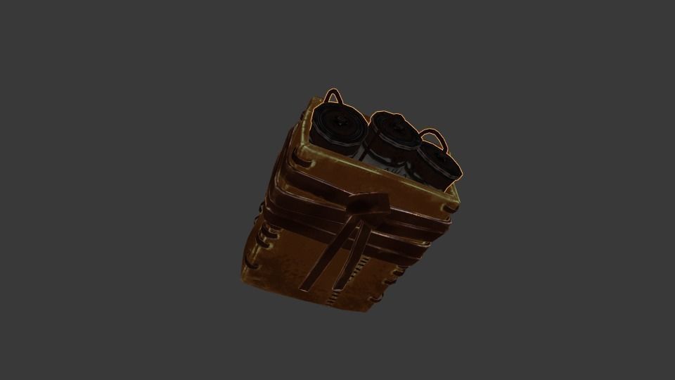 Rust Satchel Charge free 3D model CGTrader