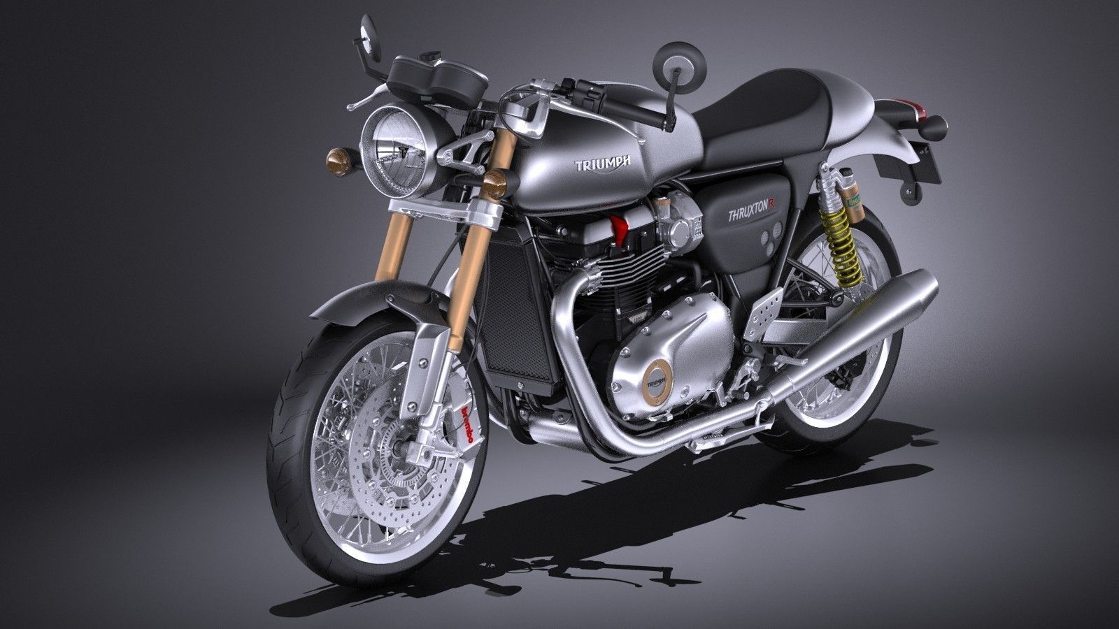 Triumph Thruxton R 2016 Model Max Obj Mtl S Fbx C4d Lwo Lw Lws Triumph Thruxton R 2016 Model