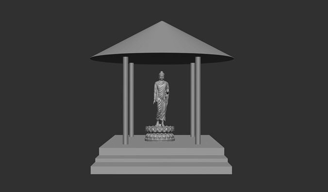 Buddha statue 3D model 3D printable | CGTrader