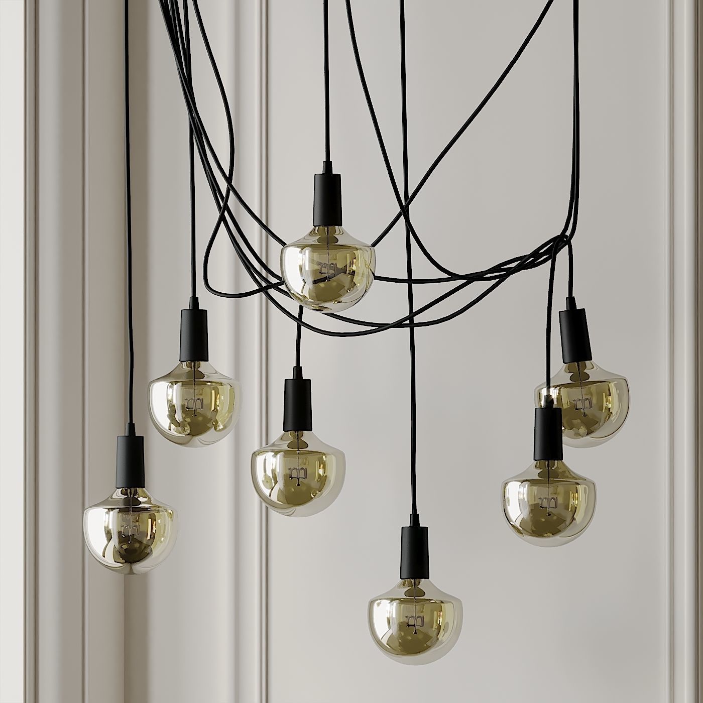 Wilma LED Light Bulb Chandelier 3D model CGTrader