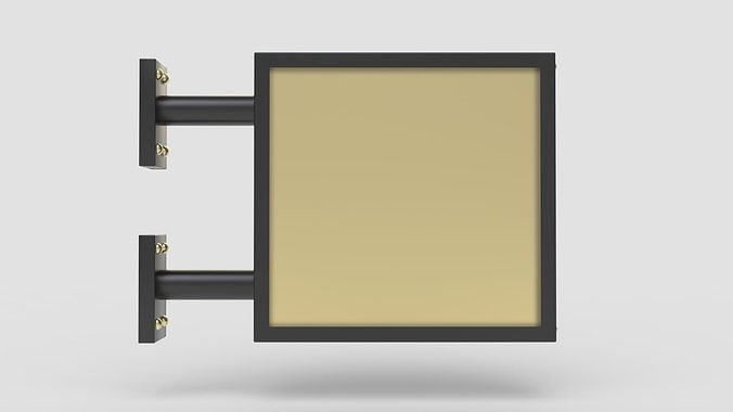 Square Signboard 3D model | CGTrader