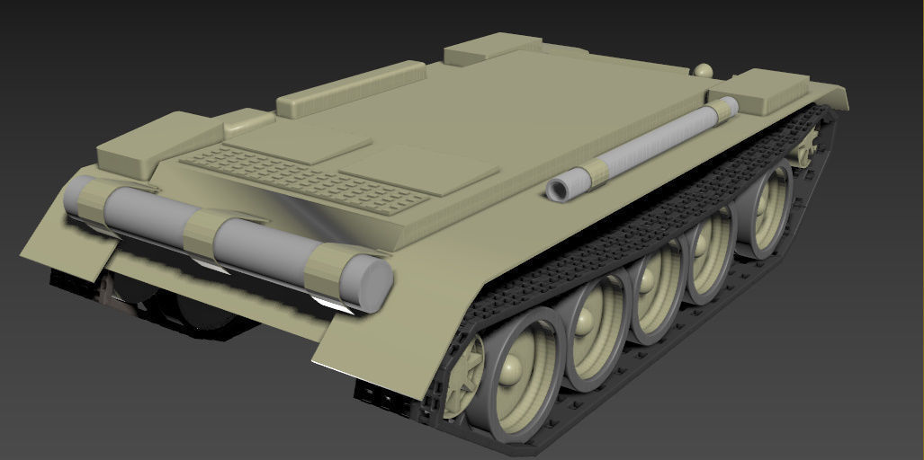 Tank Body Triangular tank body 3D model | CGTrader